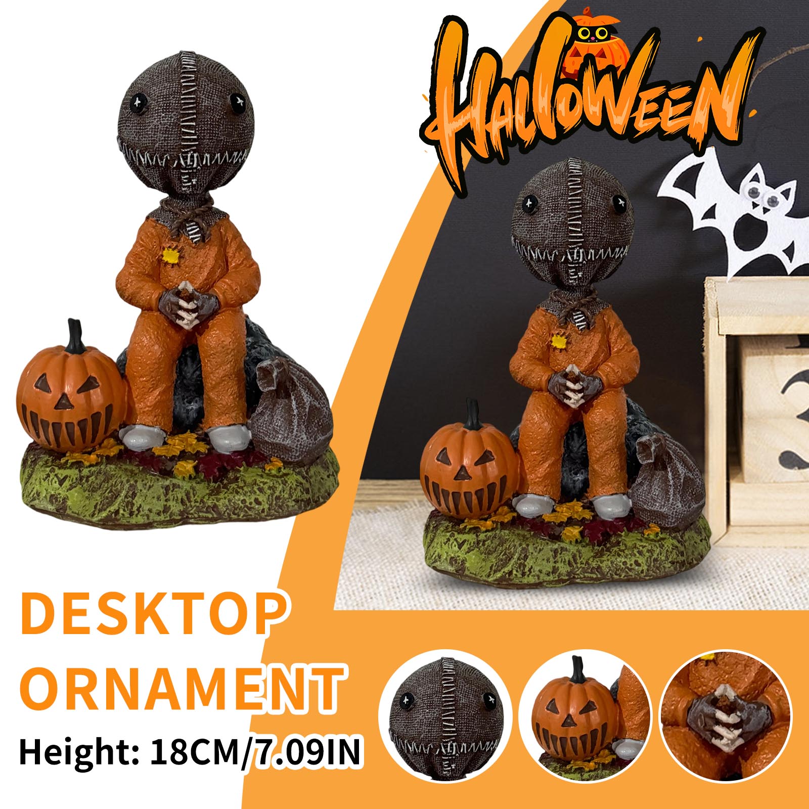 

Хэллоуин Хоррор Атмосфера Креативный Стайлинг Настольное Украшение, Праздничные Подарки Для Друзей One Size