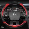 Leather Steering Wheel Cover for Citroen Berlingo Multispace XTR 2018    Auto