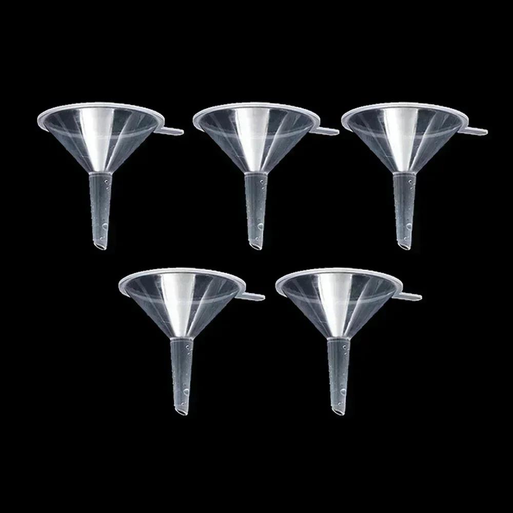 Mini Transparent Funnel Small Mouth Liquid Oil Hopper Plastic Gadgets Home Kitchen School Laboratory Experimental Supplies Tools