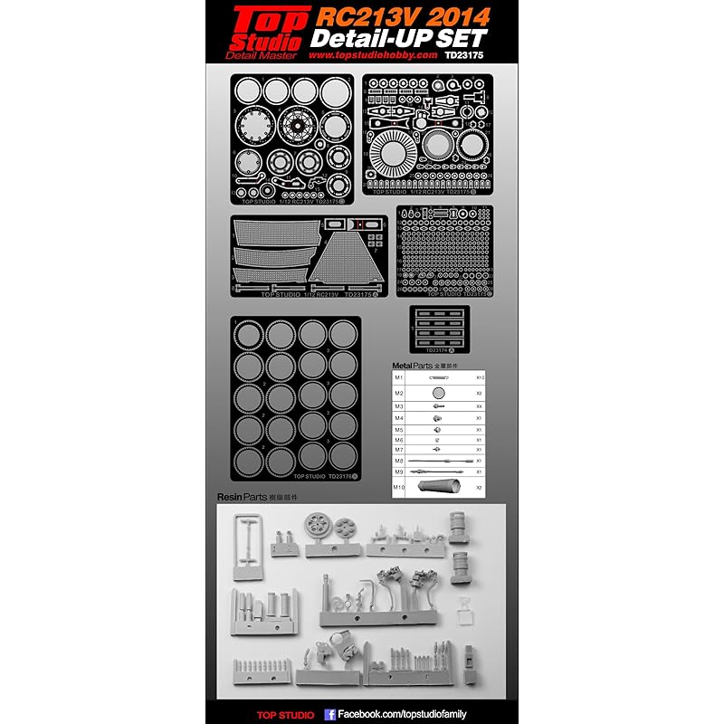 

top studio honda RC213V 2014 detail up set 1/12 TD23175