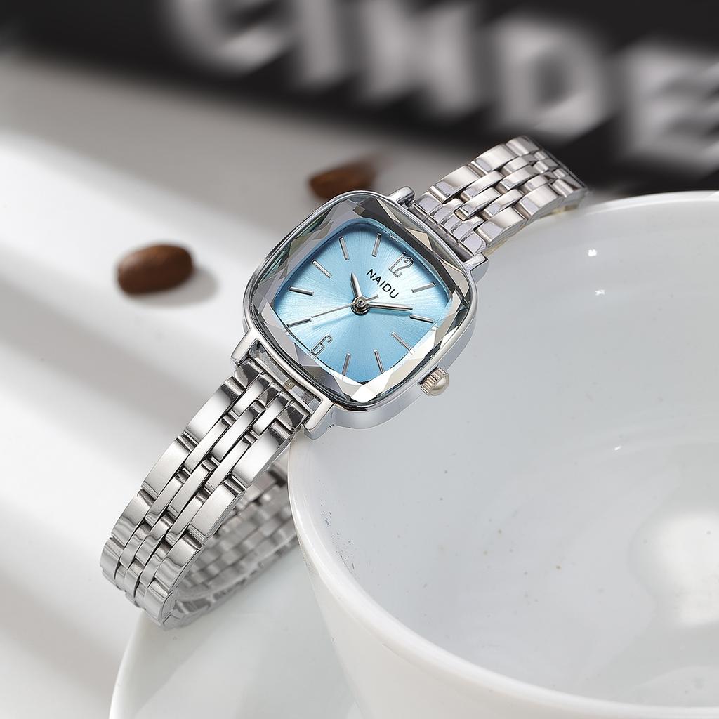 Modieus, Casual, Eenvoudig en Veelzijdig Roestvrijstalen Band Quartz Horloge voor Dames