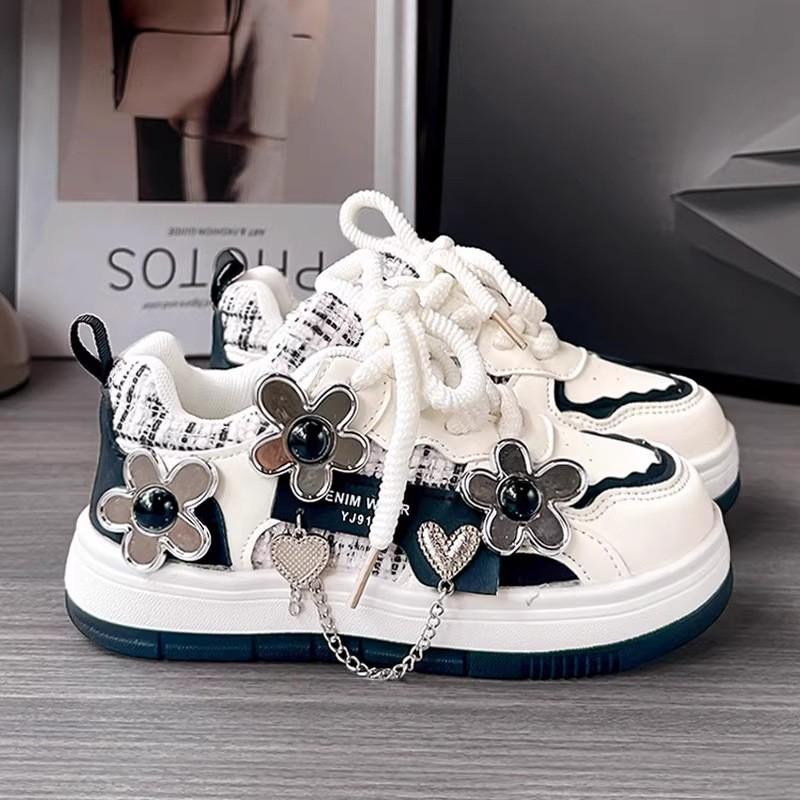 Youth style shoes Girls Soft Sole Lightweight Casual Sneakers Kids Winter Comfortable Walking Shoes