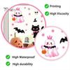 Removable Holiday Decor 2 Sheets Halloween Cartoon Ghost Window Cling, Spooky Decorative Reusable Cling Glass Sticker, Waterproof Static Decal
