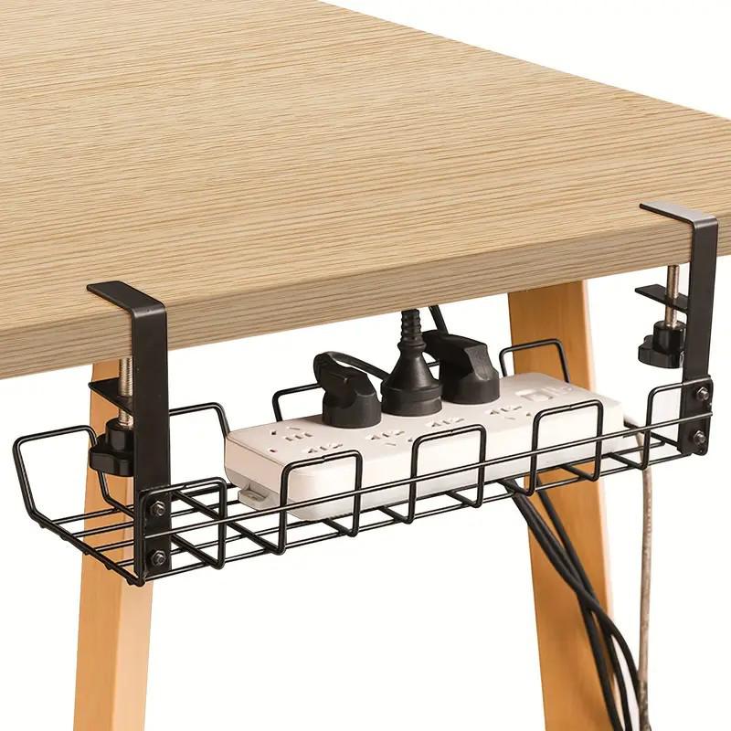 Adjustable Under-Desk Cable Organizer & Surge Protector Storage Box