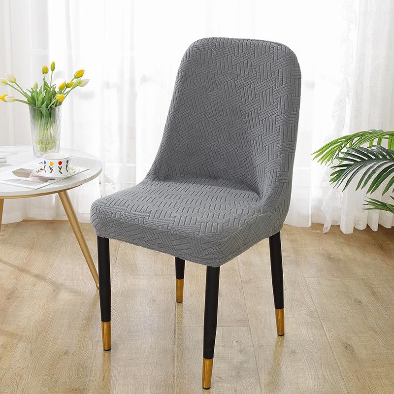 Large Curved Chair Cover, Special-Shaped Universal Dining Chair Cover, Cushion Backrest Integrated Seat, Household Stool Cover