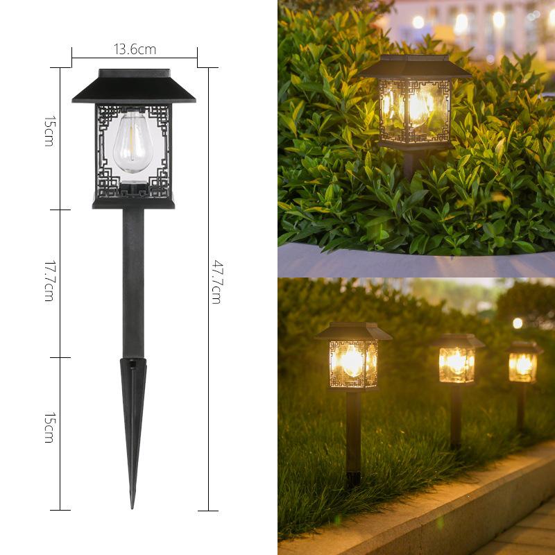 Outdoor Waterproof Solar Garden Light for Courtyard, Yard, and Villa Landscape