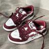 Board shoes ins college style spring and autumn retro burgundy shoes platform niche design casual shoes