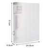 Four-hole A4 Punching Binder Send Hole Punch 4-hole Folder A4 Paper Clip Information Book Storage Transparent Book Clip