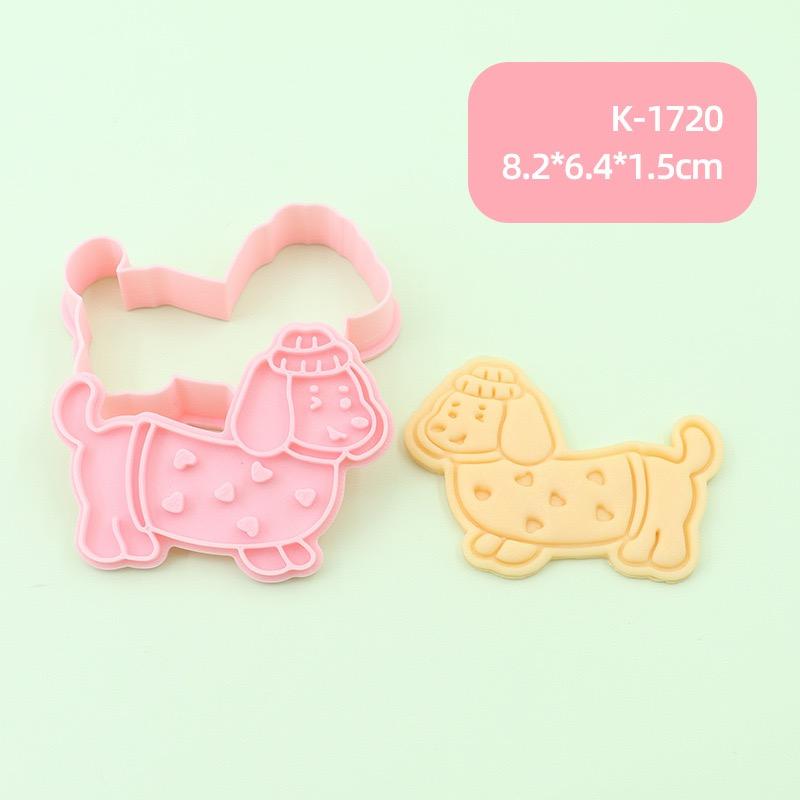 Cookie Mold with Cartoon Dachshund Design, Pet Cookie Mold, Fondant 3D Press-type Baking Tool
