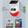 Motion Sensor Alarm Solar Sound and Light Alarm Wireless IP67 Intelligent Outdoor Alarm with Built In Battery for Farm Outdoor