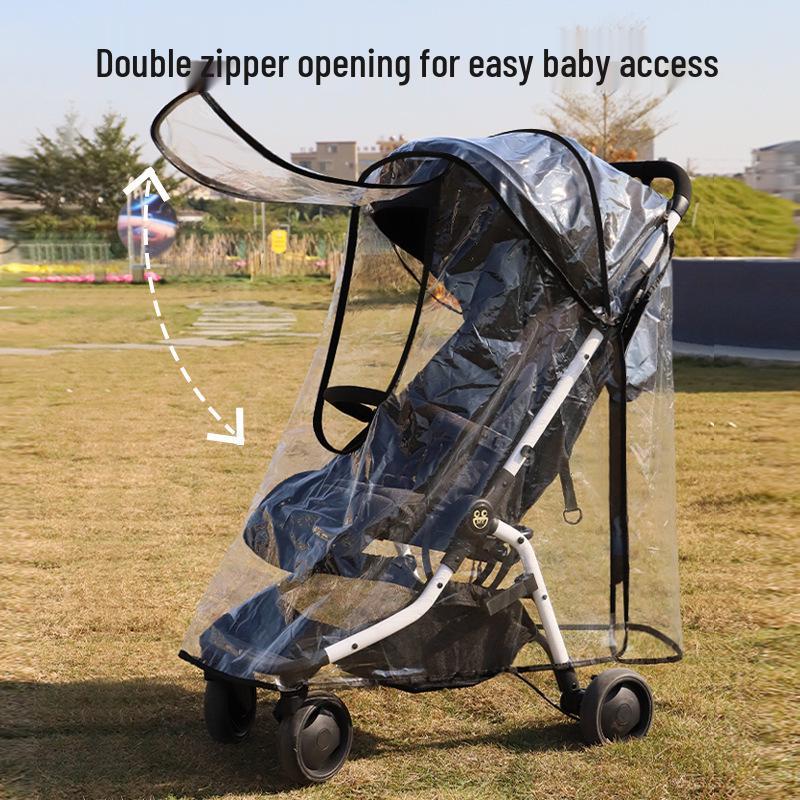 Universal Baby Stroller Rain & Wind Cover - Stroller Raincoat Accessories