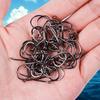 50pcs Small Barbed Fishing Hooks with Good Craftsmanship Superior Strength Sharp Hooks Suitable for Catfish Trout Bass