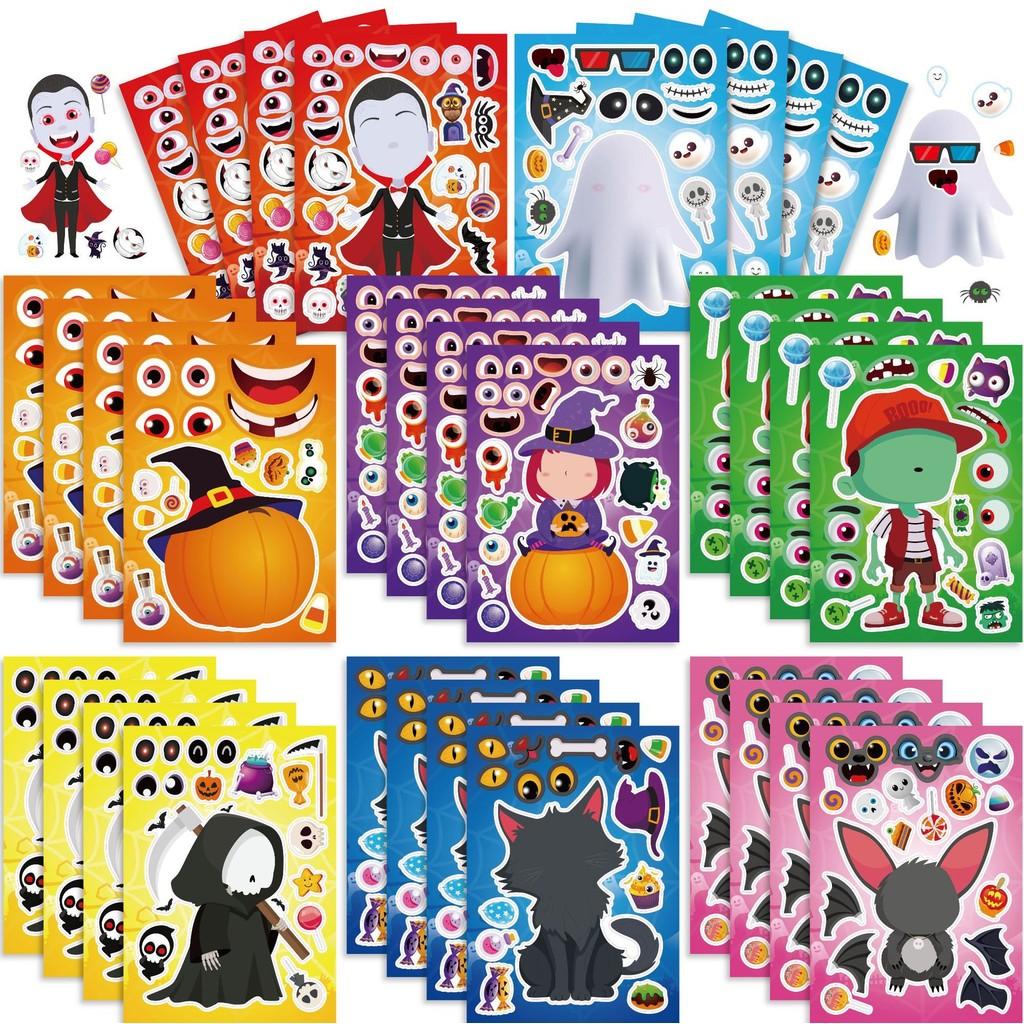 Adorable Cartoon Halloween Stickers For Kids Engaging Interactive Family Fun