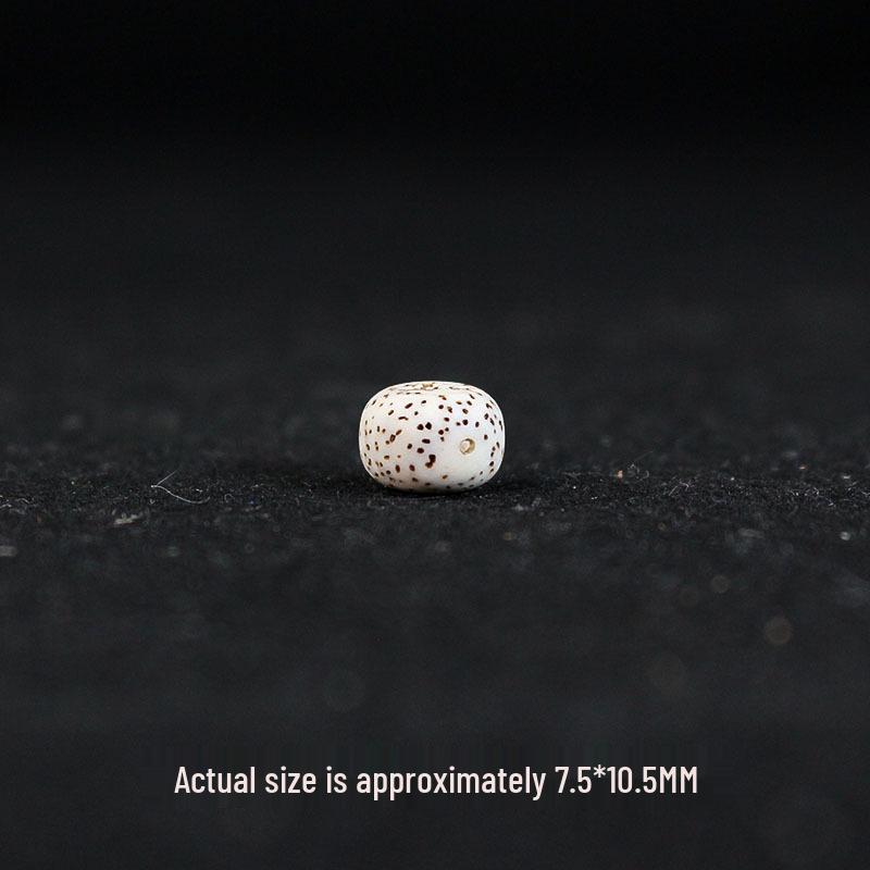 Star and Moon Bodhi Beads: Pure White High-Density 108 Bead Bracelet for DIY Prayer Accessories