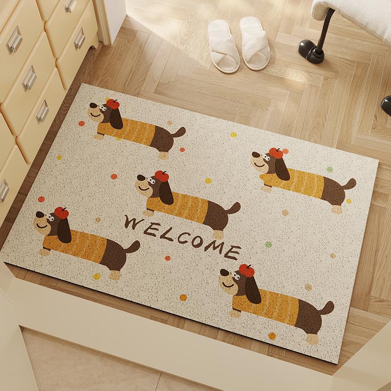 Cartoon Anti-slip Entrance Mat: Silk Loop, Dirt-resistant, Easy To Clean, Wear-resistant, Cuttable