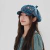Korean Style Japanese Button Hat Sun Protection Octagonal Caps Retro Newsboy Cap  Girls