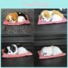 Dog Sleep Plush Toy Model Ornament Make Sound Lifelike Simulation Doll Gift