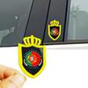 2 adesivos de carro estilo bandeira de Portugal, desenhados com a bandeira nacional como conceito de design, adequados para todos os acessórios de decoração de carro