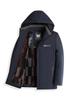 2024 Men's Fleece-Lined Cotton Coat with Detachable Hood - Warm, Thickened Jacket for Mid-aged and Elderly