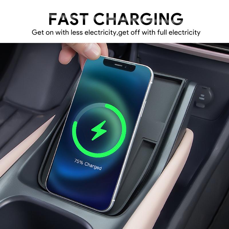 For BYD Seagull 2023 2024 2025 Car Wireless Charger Pad Fast Charging Center Console Organizer Interior Modification Accessories.