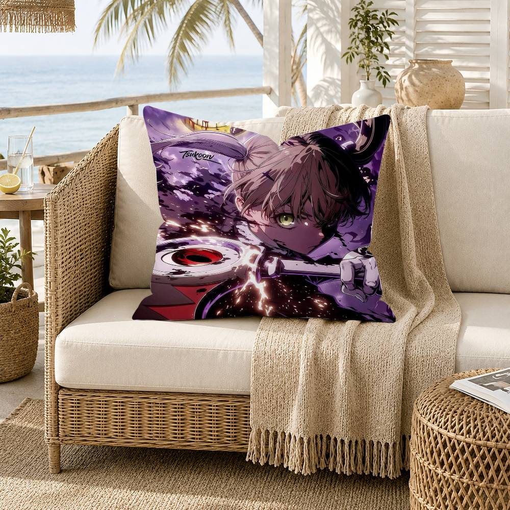 Anime SSoul Eater Pillow Case for Sofa Living Room Home Office Decor Protective Cover