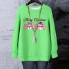 Ladies' Christmas Printed Round Neck Long Sleeved T-shirt Sweatshirt Top