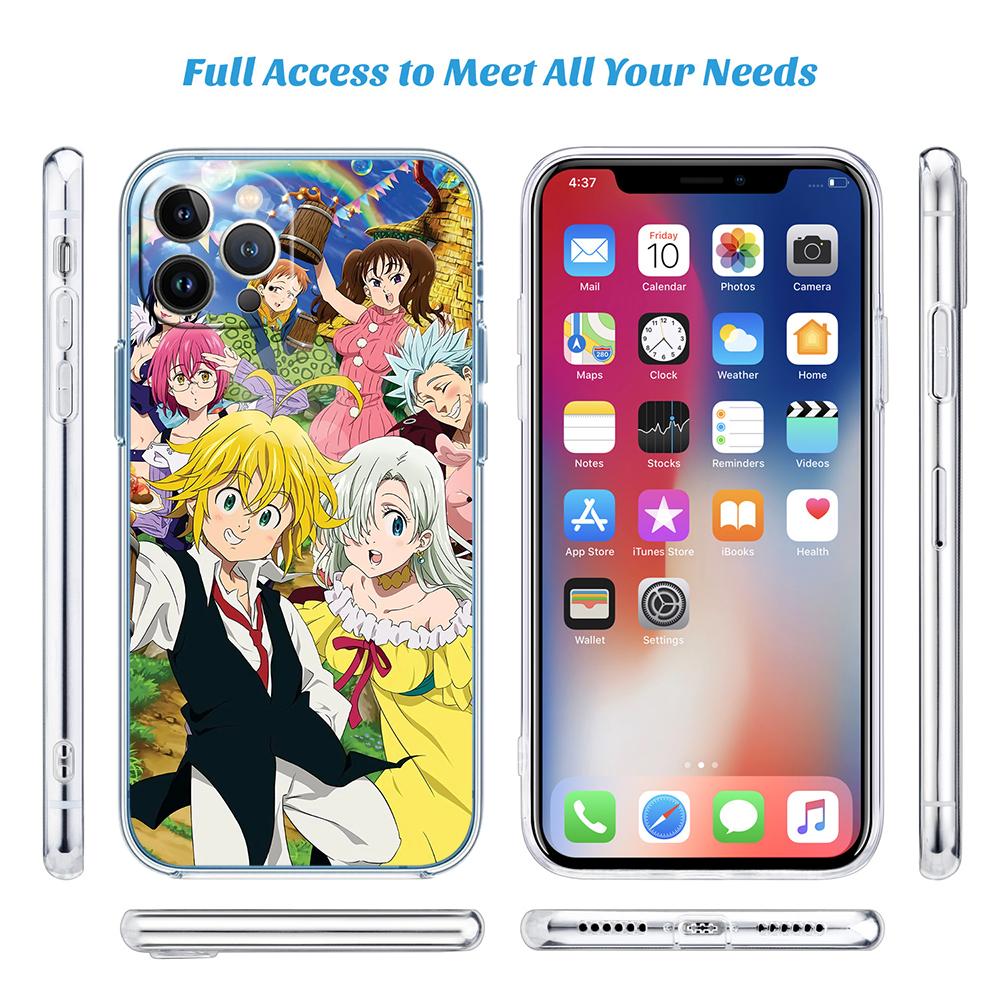 LO85 S-Seven D-Deadly Sin Soft Shell Transparent Phone Case for Motorola Moto G7 G8 G9 G84 G85 G73 G24 G15 Z2 Play Power Plus