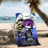 Customizable personalized beach towels Murder Drones themed designs.Suitable for the beach, yoga, sports;ideal as beach accessories