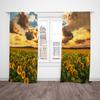 Sunflowers at sunset - printed curtains - polyester material - suitable for bedroom curtains and living room decorations