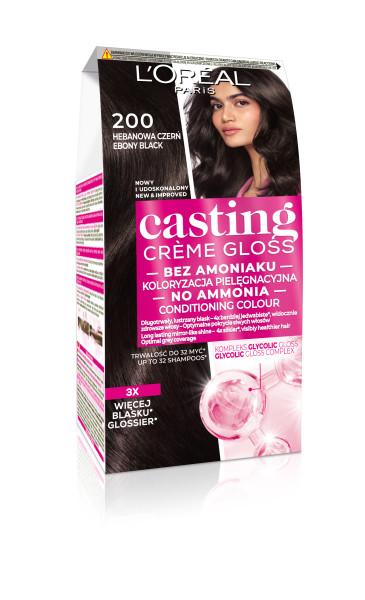 125540 'Oréal Casting Crème Gloss Hair Dye Without Ammonia 200 Ebony Black