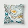 Nordic Blue Marble Polyester Pillowcase Sea Rock Texture Bedside Sofa Chair Throw Pillow Cushion Cover Home Decor Cushion Cover