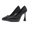 - Sexy solid color bridesmaid shoes women's pointed toe thin heel waterproof table high heels women's not tired feet splicing single shoes women