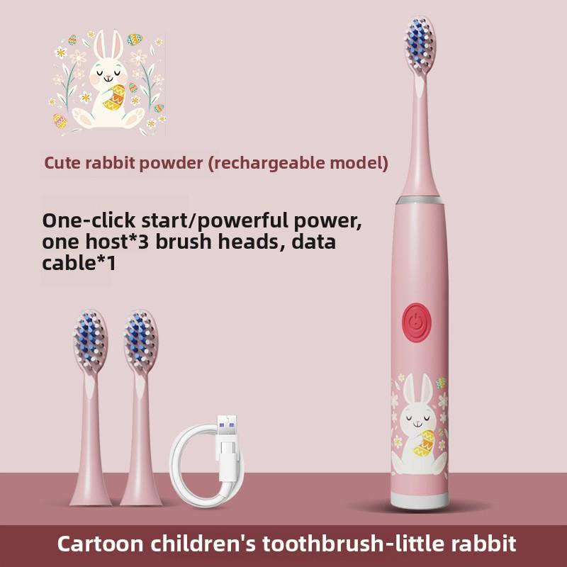 Vibration Soft-bristled Toothbrush, Tooth Flusher, Charging Model, Automatic Model, Sonic Children's Electric Toothbrush Gift.
