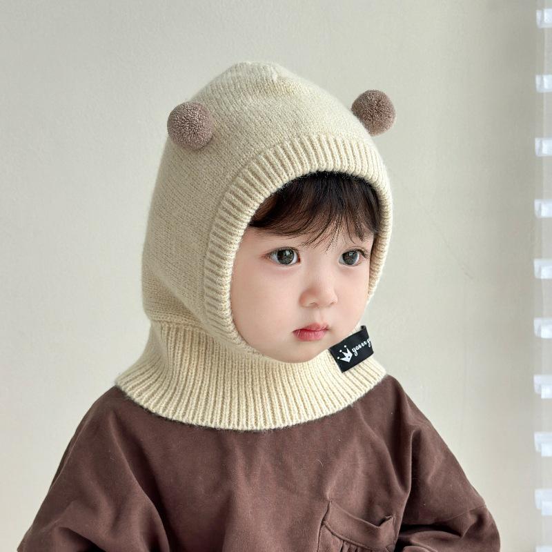 Children's Winter Hat & Scarf Set – Windproof, Ear Protection, Warm for Boys & Girls