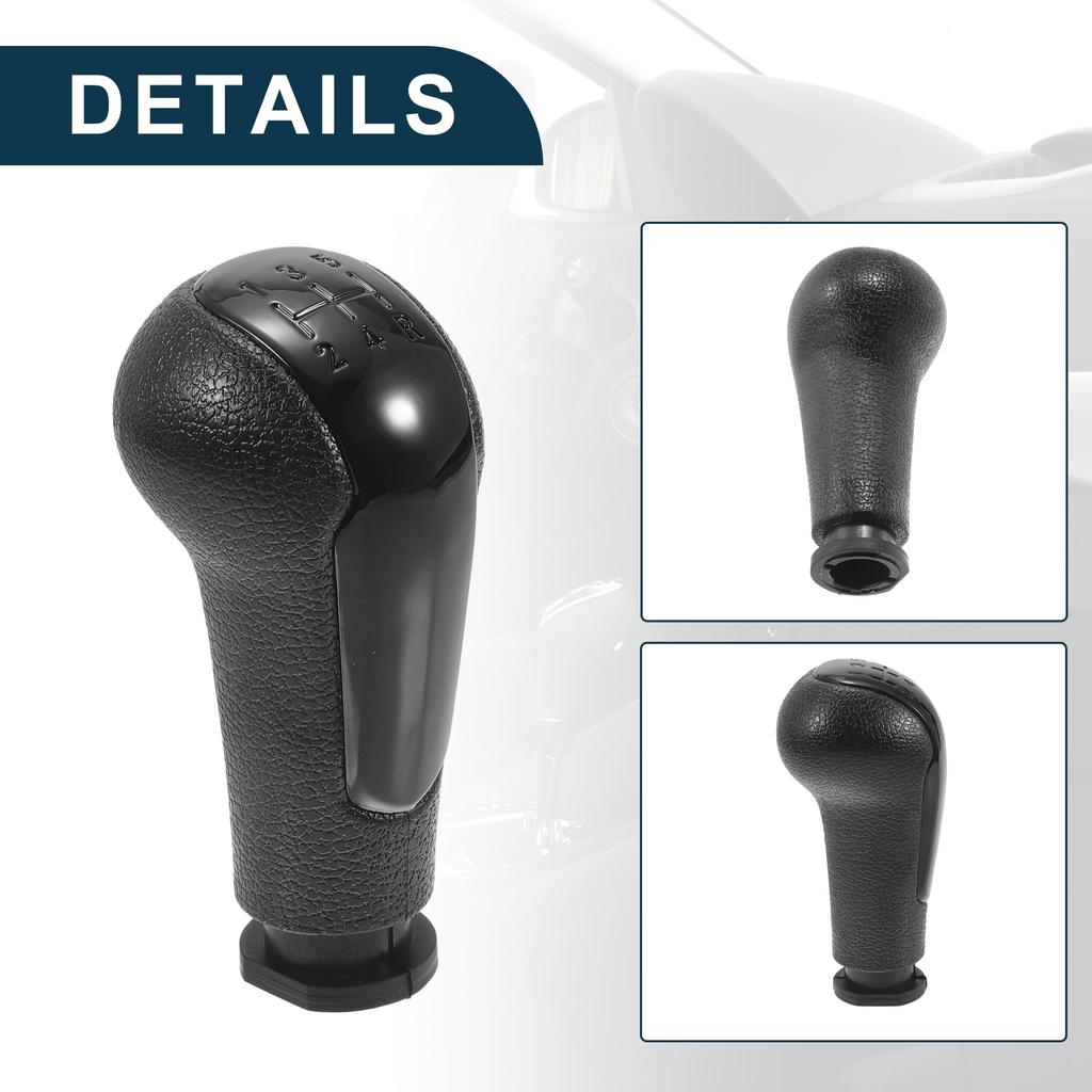 TUCKBOLD Manual Gear Shift Knob for Chevrolet Spark Black Durable 5-Speed 2011-2016 (1pc) Plastic,