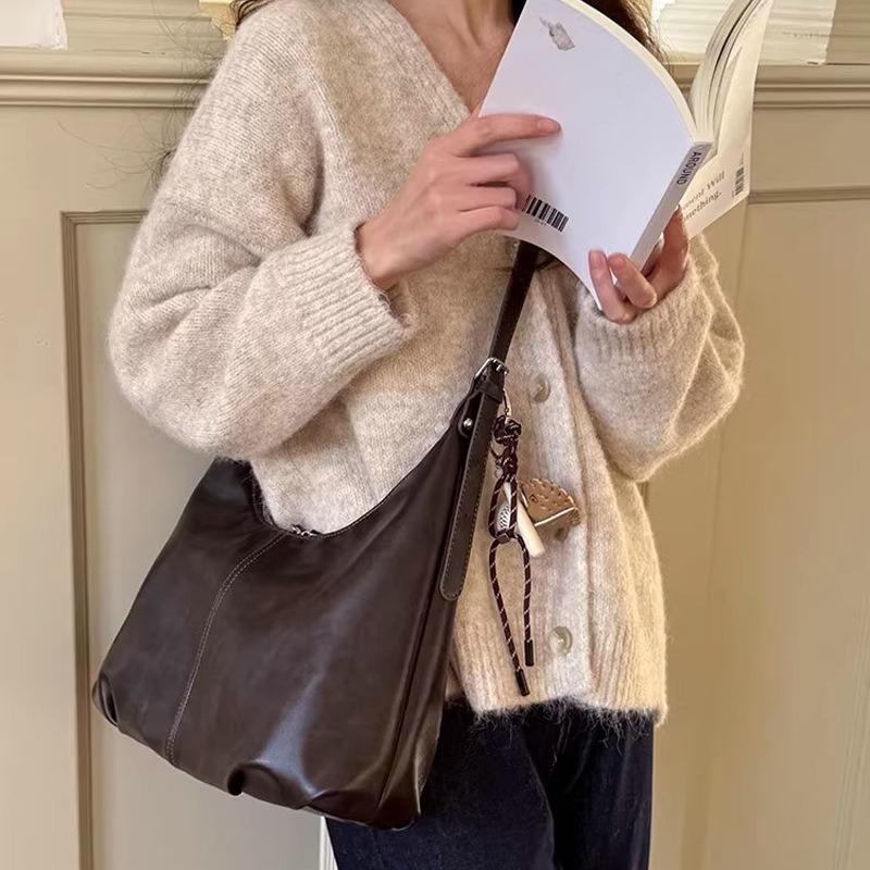 Autumn and Winter New Lazy Temperament Tote Bag Wasteland Style Retro Underarm Bag Large Capacity Messenger Bag