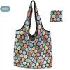 Reusable Shopping Bags Foldable Grocery Totes withZipper Carry Pouch