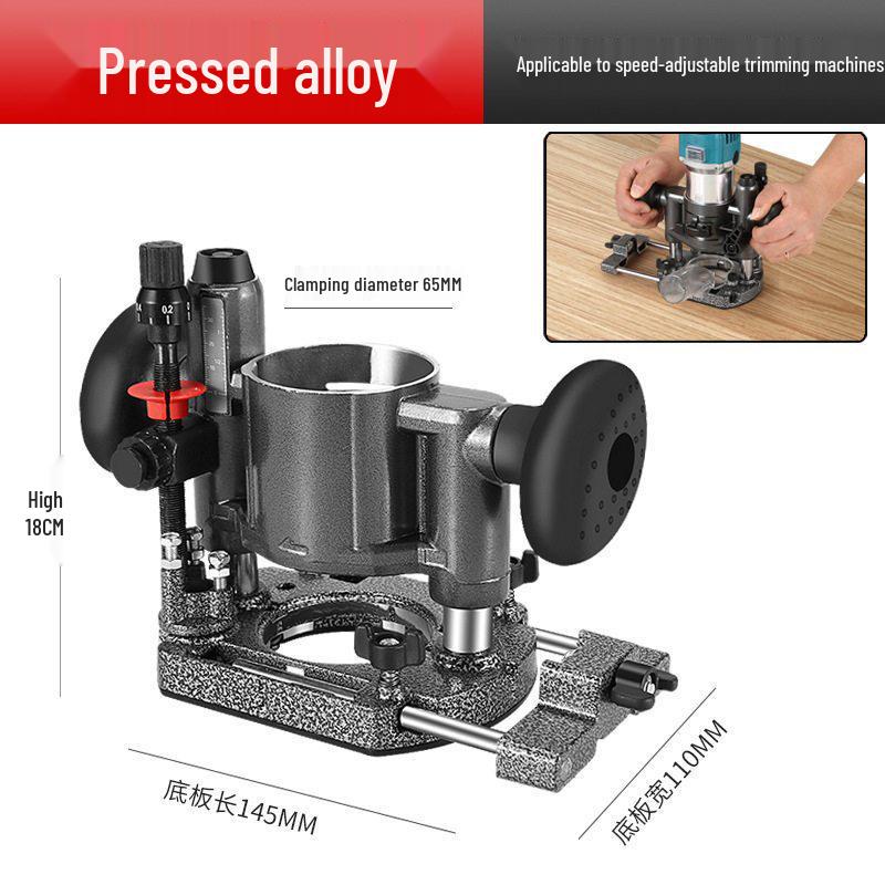 Transparent Protective Cover Base for Trimmer Woodworking Carving Machine Accessories