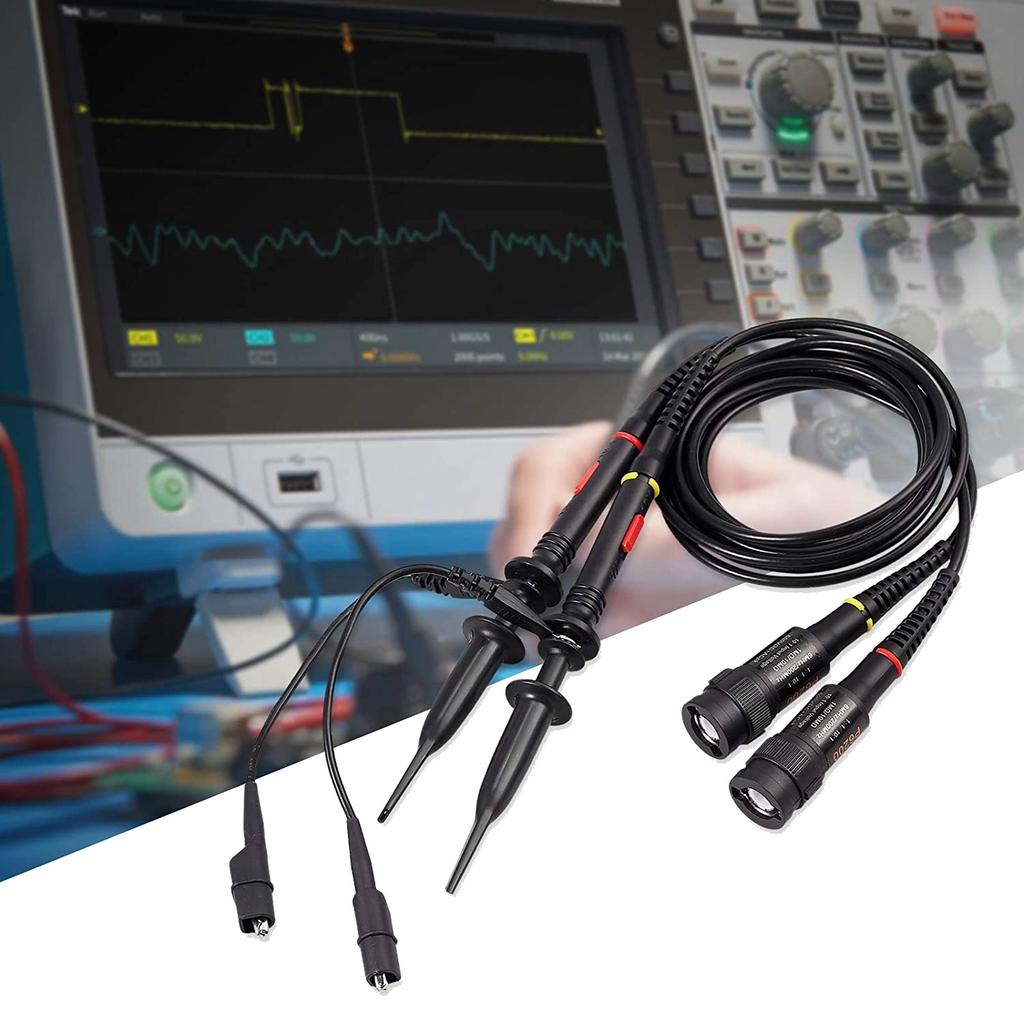 A20F-P2200 Oscilloscope Probe With Accessories Kit 200Mhz Oscilloscope Clip Probes 1X 10X With BNC Mini Grabber Test Lead
