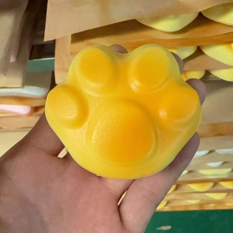 Anxiety Relief Slow Rebound Toy 1Pcs Fun Croissant Cat Paw Fried Dough Stick Squishy Squeeze Toy for Home Office Relax Gift