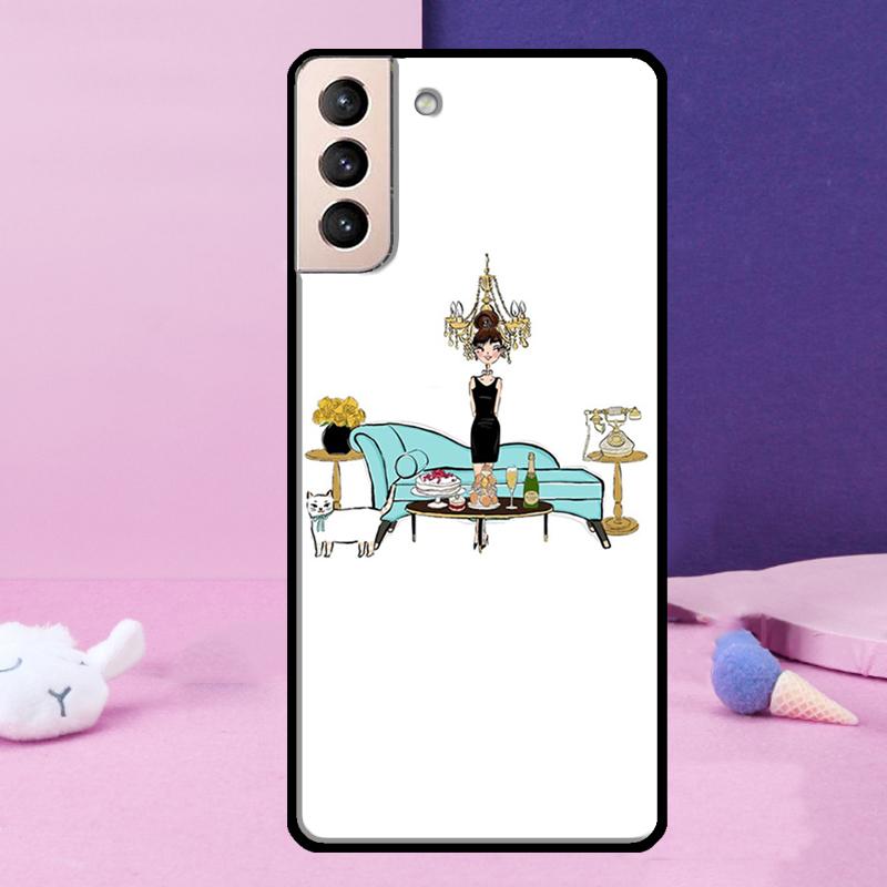 New York Girl Phone Case For Samsung Galaxy S25 Ultra S23 S20 S21 S22 S24 FE S9 S10 Plus S24 Ultra Cover