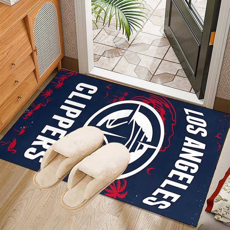 LA Clippers Basketball Art Rug Office Carpet Non-Slip Mat, Chair Rug Floor Covering for Gaming, Bedroom, Living Room , Home Decor Christmas Gift