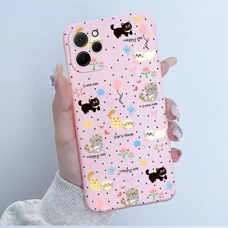 For Huawei Nova Y61 Case Soft Silicone TPU Cute Panda Phone Back Cover For Huawei Nova Y 61 62 Y61 Y62 Plus Case NovaY61 Fundas
