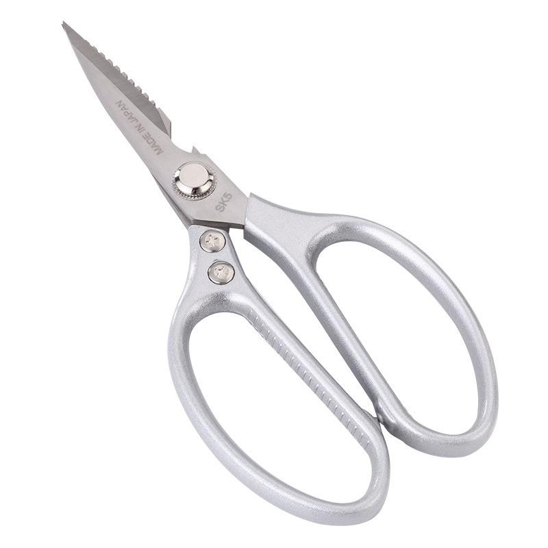 Kitchen Scissors Heavy Duty Thickened Sharp Steel Blades Nonslip Handle 1Pcs for Poultry Bone Fish Seafood Cutting Use