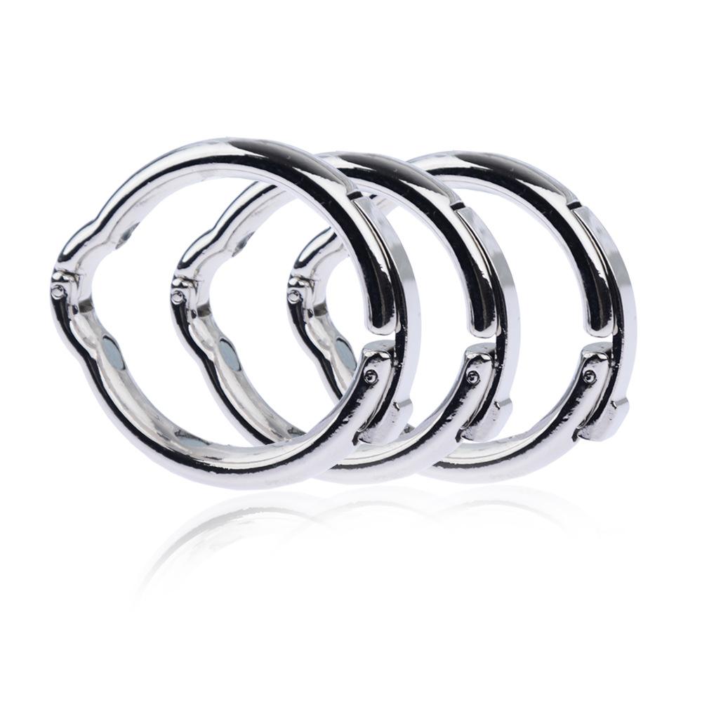 Metal Penis Ring For Men Glans Ring Adjustable Magnetic Sleeve Male  Ring Sex Toys