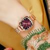 UTHAI V1 Women's Fashion Square Quartz Watch Water Diamond Multi Faceted Mirror Face Female's Simple Trendy Versatile Wristwatch