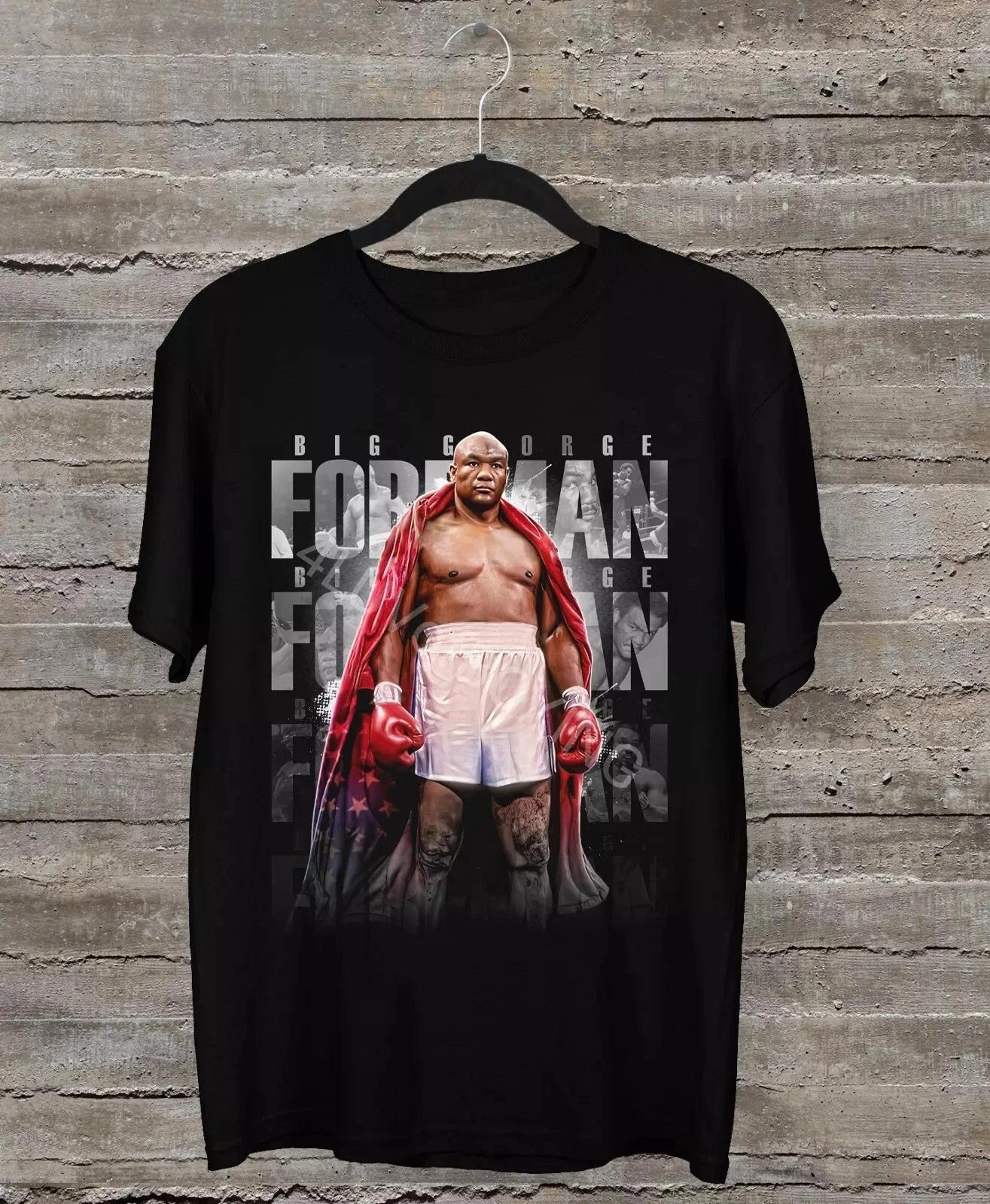 НОВЫЙ Подарочный вентилятор Big George Foreman Черная футболка Все размеры S