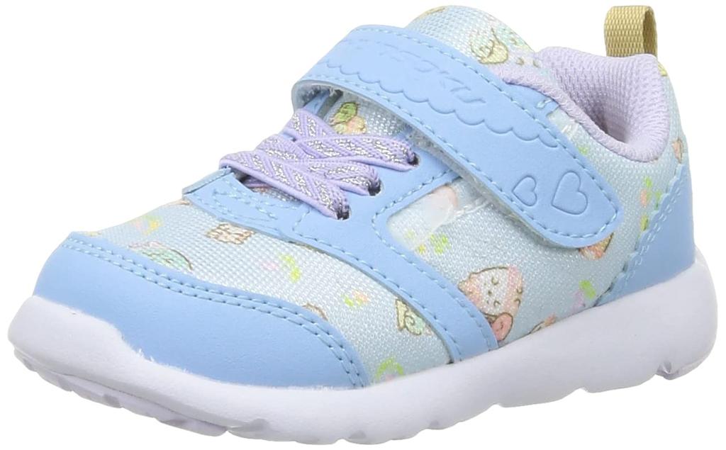 Shunsoku Athletic Sumikko Foot SKF cm Sneakers, Shoes, Gurashi, Wide, Lightweight, Development, 14-20cm, 3E, Kids, Boys, Girls, 2430, Sax, 14.0