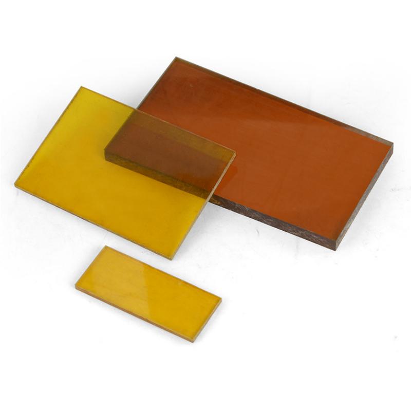 1 Piece Amber Color Ultem PEI Board Knife Handle DIY Making Material EDC Tools Scales Pendants CNC Make Materials High Quality