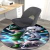 1 stuks Hunter x Hunter Killua & Gon Ronde Vloerkleed - Anime Cartoon Ontwerp Stoelmat, Antislip Tapijt voor Kantoor, Huisdecoratie, Woonkamer